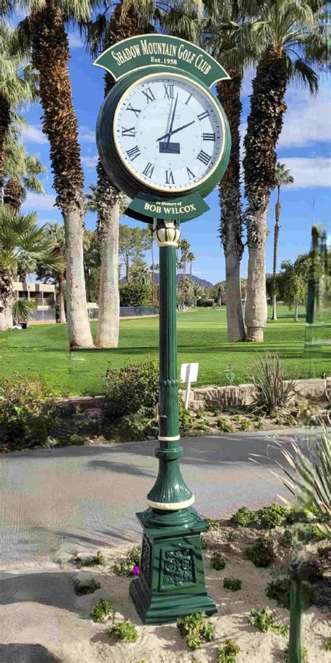 rolex clock at golf courses.